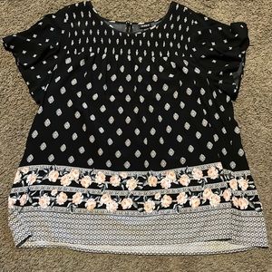 Torrid black flowy top